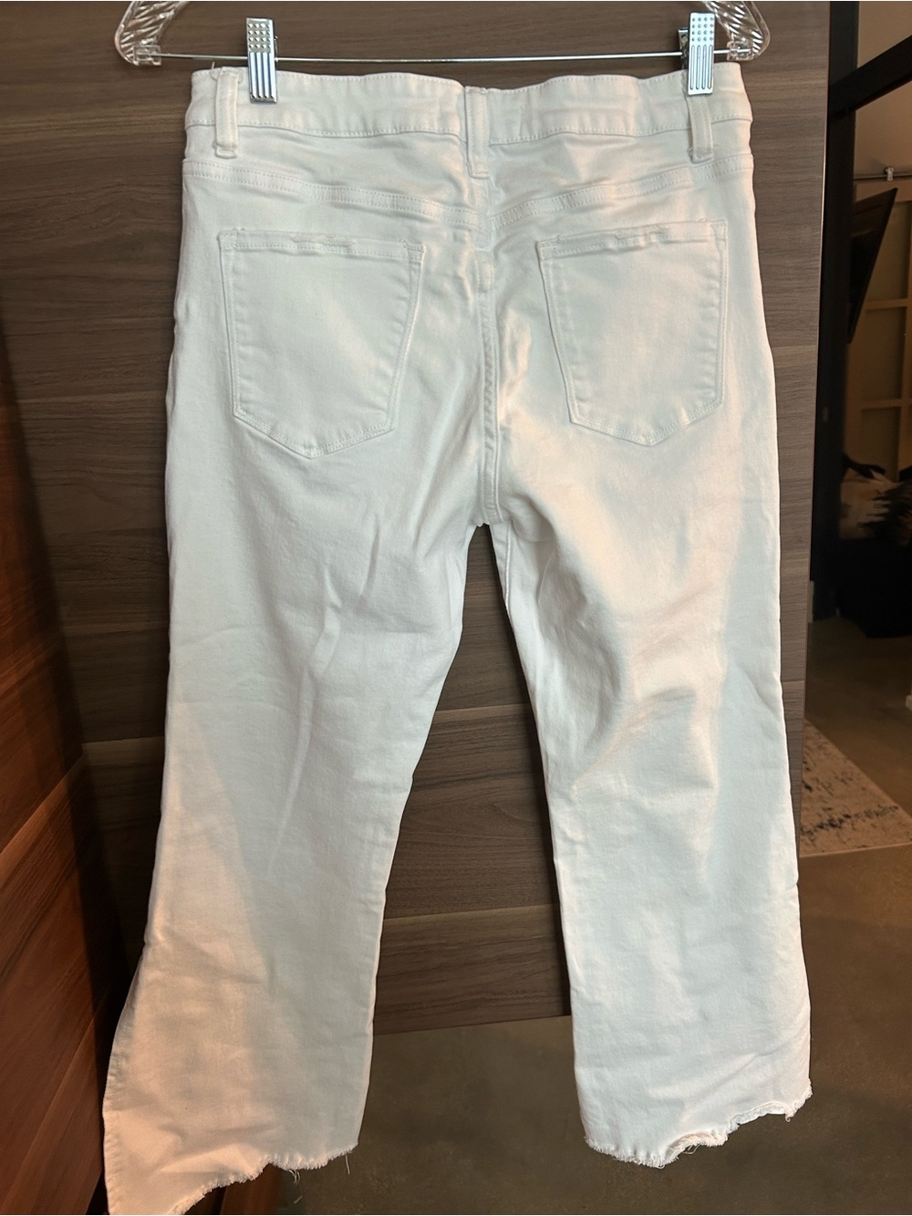 Flying Monkey White Distressed Wide Leg Jeans - Picture 3 of 6